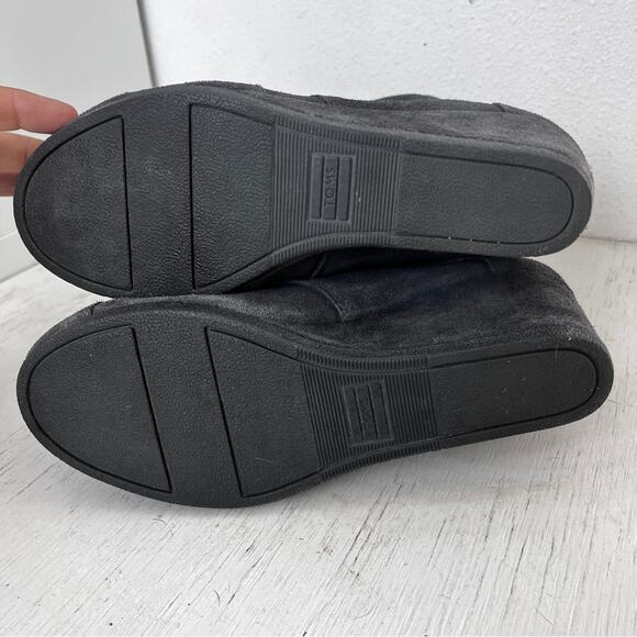 Toms Desert Wedge Castlerock grey ankle Booties lace up size 8 - Picture 9 of 11
